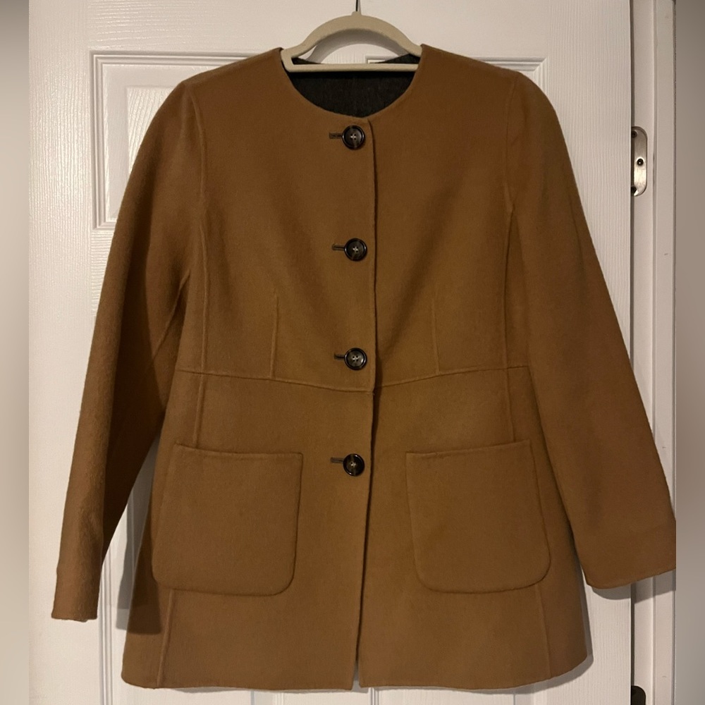 Talbots reversible wood coat
